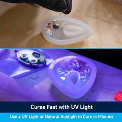 200g UV Resin Kit Clear Gloss Fast Cure Craft Jewelry Making Waterproof