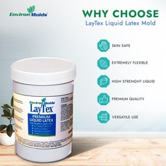 EnvironMolds Liquid Latex Mold Rubber 16 oz – Flexible Casting Mold Latex