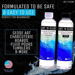 Transformative 16 oz Art Resin – Bubble-Free, Food-Safe for All Craft Projects