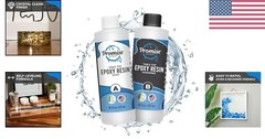 Easy 1:1 Mixing Epoxy Resin – Water-Resistant Crystal Finish for Tabletops