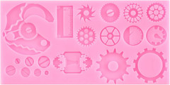 Steampunk Gear Silicone Mold Compass Cogs Gears Teeth Fondant Molds for Steampun
