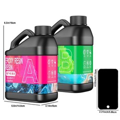 0.6 Gallon Epoxy Resin Kit, With Free Accessories For DIY Handmade Gifts -The To