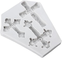 Cross Polymer Clay Mold Jesus Cross Silicone Molds for DIY Crafts Epoxy Resin Ca
