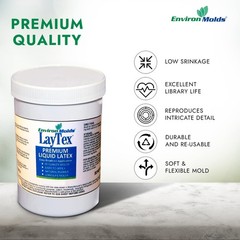 EnvironMolds Liquid Latex Mold Rubber 16 oz – Flexible Casting Mold Latex