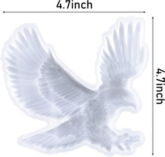 Eagle Resin Silicone Mold, 3D Animal Epoxy Resin Mold Large Animals Statue Makin