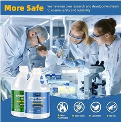 1 Gallon Crystal Clear Resin Kit No Bubble & Not Yellowing Resin WE SHIP OVERSEA