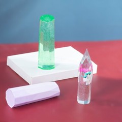 Large Crystal Tower Resin Molds 2 Sizes Crystal Point Silicone Molds for Resin