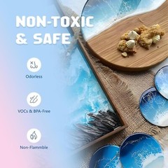 20.28oz Epoxy Resin, Crystal Clear Kit, High-Gloss & Bubbles Free Self Leveling