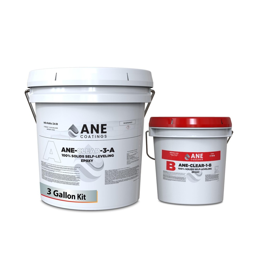 Self Leveling Epoxy Resin Kit – ANE Garage Floor Epoxy Kit Spreads Seamles