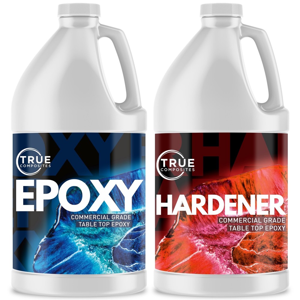 True Composites Epoxy and Hardener – Commercial Grade Clear Table Top Epoxy