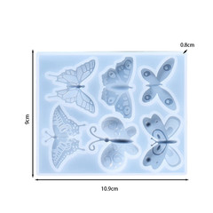 Silicone Resin Jewelry Mold Heart Moon Pendant DIY Craft US