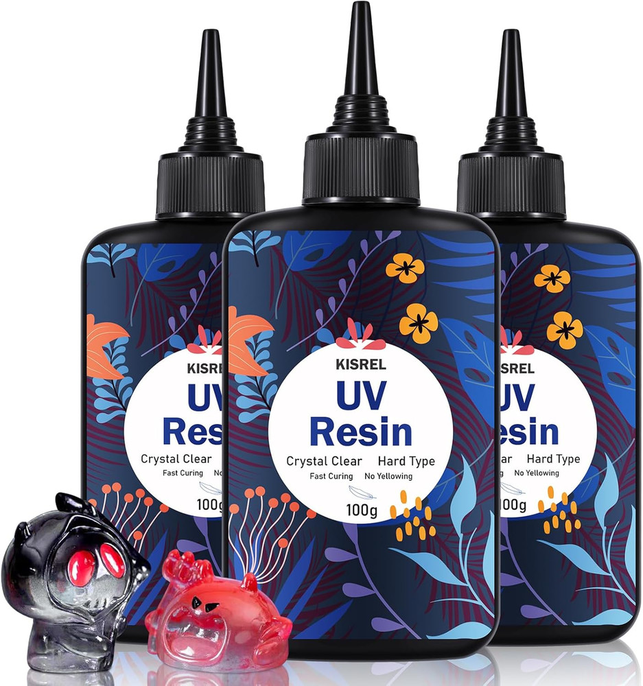 UV Resin 300G – Upgraded UV Resin Kit, Hard Type Crystal Clear Ultraviolet Curin