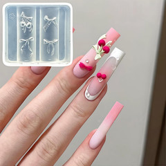 5Pcs 3D Sweater Knot Gel Nail Art Mold Arts Resin Buttons Molds for Accessories