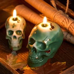 5 Pcs Large + Medium + Small 3D Skull Pumpkin Resin Molds, Flexible Silicone Ske