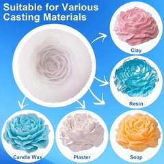 Silicone Mold Making Kit, 38.8oz 10A Elastic Liquid Silica Gel for Casting Resin