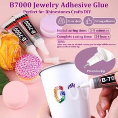 12600Pcs Multicolor 4mm Flatback Resin Rhinestones for Crafting with 1 B7000