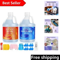 1 Gallon Anti-Yellowing Epoxy Resin Kit – Perfect for Jewelry, Tumbler Crafts