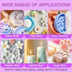 66oz Platinum Cure Liquid Silicone Rubber 15A High Precision Silicone for Mold