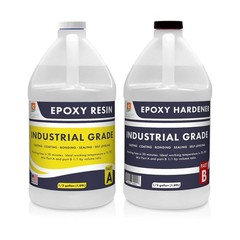Industrial Grade Epoxy 1 Gal | Clear Gloss, Water/Scratch Proof, DIY Projects