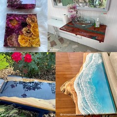 Table Top Epoxy Resin, Crystal Clear 1:1 Protective Coating for Tabletops, Ba…