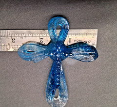 Handmade ribbon cross diamond pendant -mold-MOLD ONLY-