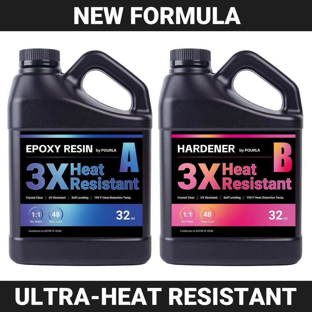 Heat Resistant Epoxy Resin High Temp Coating for Countertops Crafts Tumblers