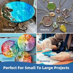 Durable 68 OZ Non-Toxic Epoxy Resin Kit – Self-Leveling for Flawless Finishes