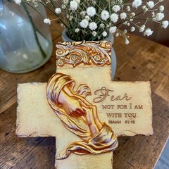 Handmade Cross Isaiah 41:10 Mold For Resin