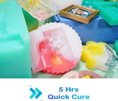 Silicone Mold Making Kit 20A – 1 Gallon/10 lbs/160 Oz, Clear Translucent, 1:1…