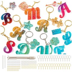 Personalized Letter Keychain Mold – 182pcs Crafting Kit