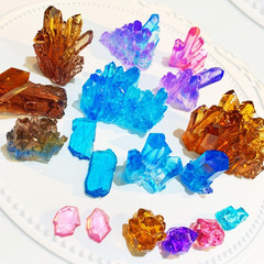 Allazone Crystal Resin Molds, 10 PCS Crystal Cluster Silicone Molds Quartz Rock