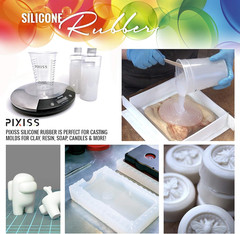 Silicone Mold Making Kit Liquid Silicone Rubber Bubble Free Translucent Clear Mo