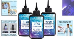 High Viscosity 300g UV Resin Kit – Glossy, Anti-Yellowing Crafting Solution