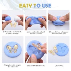 Silicone Putty – 2.5 Lb Flexible Silicone Mold Making Kit for Reusable Silico…