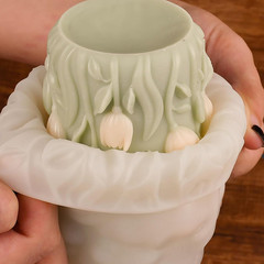 Tulip Flower Cylinder Flower Resin Mold – Resin Casting Silicone Molds for Home