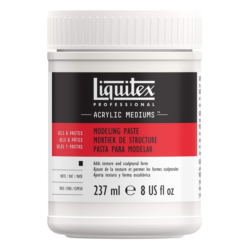 Professional Modeling Paste 237ml 8-oz Acrylic Medium for Texture Art